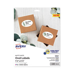 Laser/Inkjet Media Labels, Inkjet/Laser Printers, 1.5 x 2.5, White, 18 Labels/Sheet, 25 Sheets/Pack