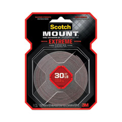 Extreme Mounting Tape, Holds Up to 30 lbs, 1 x 60, Black