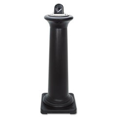 GroundsKeeper Tuscan Receptacle, 13 x 13 x 38.38, Black