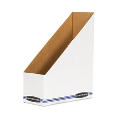 Stor/File Corrugated Magazine File, 4 x 9.25 x 11.75, White, 12/Carton