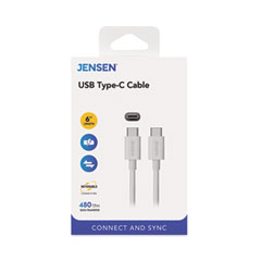 CABLE,USB C,6FT,WH