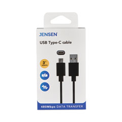 CABLE,3FT USB C TO A,BK