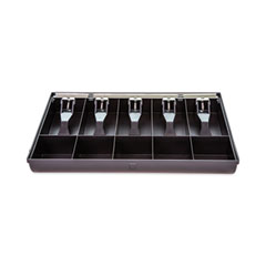 Cash Drawer Replacement Tray, Coin/Cash, 10 Compartments, 16 x 11.25 x 2.25, Black