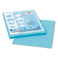 Tru-Ray Construction Paper, 76lb, 9 x 12, Turquoise, 50/Pack