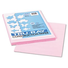 Tru-Ray Construction Paper, 76 lb Text Weight, 9 x 12, Pink, 50/Pack