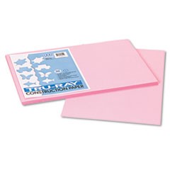 Tru-Ray Construction Paper, 76lb, 12 x 18, Pink, 50/Pack