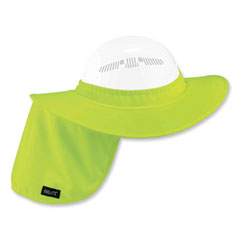 Chill-Its 6660 Hard Hat Brim + Neck Shade, 19.5 x 9.75, Lime, Ships in 1-3 Business Days