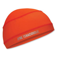 Chill-Its 6632 Performance Knit Cooling Skull Cap, Polyester/Spandex, One Size Fits Most, Orange, Ships in 1-3 Business Days