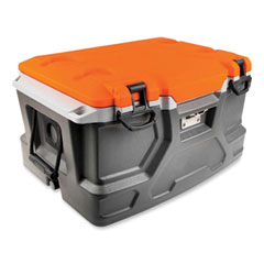 Chill-Its 5171 48-Quart Industrial Hard Sided Cooler, Orange/Gray, Ships in 1-3 Business Days