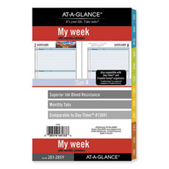 My Week Weekly/Monthly Planner Refill, Zenscapes Photos, Desk Size 4, 8.5 x 5.5, Blue/White Sheets, 12-Month (Jan-Dec): 2023