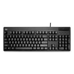 EasyTouch Smart Card Reader Keyboard AKB-630SB-TAA, 104 Keys, Black