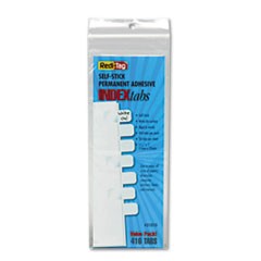 Legal Index Tabs, 1/5-Cut Tabs, White, 1