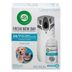 Pet Odor Neutralization Automatic Spray Starter Kit, 6 x 2.25 x 7.75, White/Gray, 4/Carton