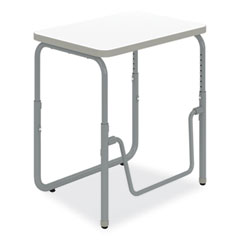 AlphaBetter 2.0 Height-Adjust Student Desk with Pendulum Bar, 27.75 x 19.75 x 22 to 30, Dry Erase, Ships in 1-3 Business Days