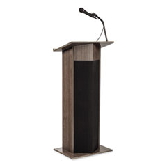 Power Plus Lectern, 22 x 17 x 46, Ribbonwood, Ships in 1-3 Business Days