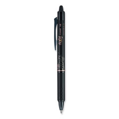 FriXion Clicker Erasable Gel Pen, Retractable, Bold 1 mm, Black Ink, Black Barrel, Dozen