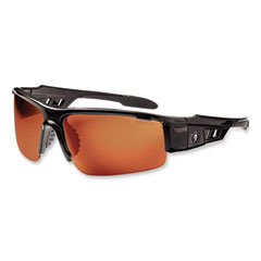 Skullerz Dagr Safety Glasses, Black Nylon Impact Frame, Copper Polycarbonate Lens, Ships in 1-3 Business Days