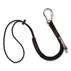 Squids 3105 Tool Lanyard w/Aluminum Carabiner+Cinch-Loop, 15lb Max Work Cap, 32" to 48", BK,100/PK,Ships in 1-3 Business Days