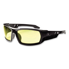 Skullerz Odin Safety Glasses, Black Nylon Impact Frame, Yellow Polycarbonate Lens, Ships in 1-3 Business Days