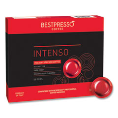 Nespresso Professional Intenso Coffee Pods, Intenso, 0.21 oz, 50/Box