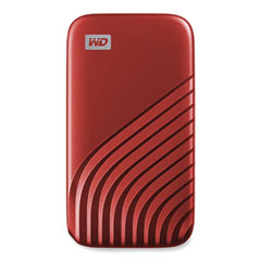 MY PASSPORT External Solid State Drive, 1 TB, USB 3.2, Red