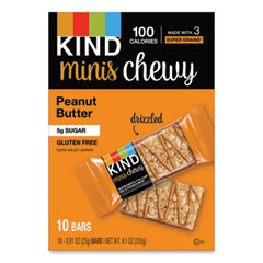 Minis Chewy, Peanut Butter, 0.81 oz 10/Pack