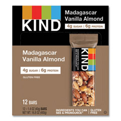 Nuts and Spices Bar, Madagascar Vanilla Almond, 1.4 oz, 12/Box