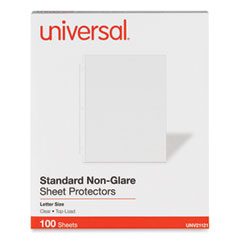 Standard Sheet Protector, Standard, 8.5 x 11, Clear, Non-Glare, 100/Box