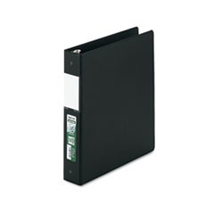 Clean Touch Locking Round Ring Reference Binder, Antimicrobial, 1.5" Cap, Black