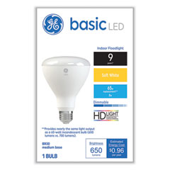 Basic LED Dimmable Indoor Flood Light Bulbs, BR30, 8 W, Soft White