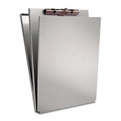 A-Holder Aluminum Form Holder, 0.5" Clip Capacity, Holds 8.5 x 11 Sheets, Silver