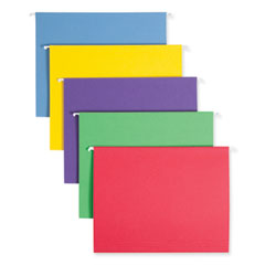 Color Hanging Folders with 1/3 Cut Tabs, Letter Size, 1/3-Cut Tabs, Assorted Colors, 25/Box