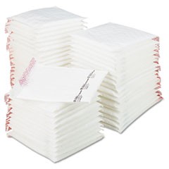 Jiffy TuffGard Self-Seal Cushioned Mailer, #2, Barrier Bubble Lining, Self-Adhesive Closure, 8.5 x 12, White, 50/Carton