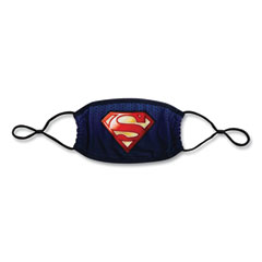 Cloth Face Mask, Superman Logo Print, Cotton/Polyester/Spandex, Adult