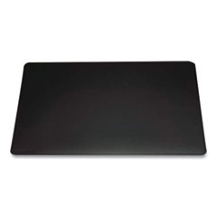 Anti-Slip Contoured Edge PVC Desk Pad, 20.5 x 25.5, Black