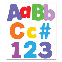 EZ Letter Combo Packs, Color Splash Assortment, 4"h, 219 Characters