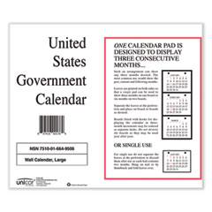 7510016649506 Perforated Monthly Wall Calendar, 11 x 9, White Sheets, 12-Month (Jan to Dec): 2024, 10/Pack