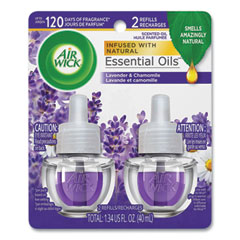 Scented Oil Refill, Lavender and Chamomile, 0.67 oz, 2/Pack