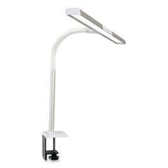 Wellness Series Perform LED Clamp Lamp with Three Color Modes, 16" to 24.75" High, White, Ships in 1-3 Business Days