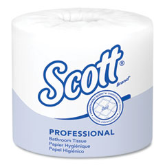 Essential Standard Roll Bathroom Tissue for Business, Septic Safe, 1-Ply, White, 1,210 Sheets/Roll, 80 Rolls/Carton