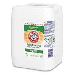 HE Compatible Liquid Detergent, Unscented, 640 Loads, Free and Clear Scent, 5 gal Jug