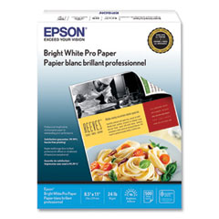 Bright White Pro Paper, 96 Bright, 24 lb Bond Weight, 8.5 x 11, White, 500/Pack