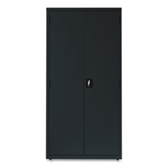 Fully Assembled Storage Cabinets, 5 Shelves, 36" x 18" x 72", Black