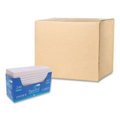 Trayed Index Cards, Narrow Rule, 3 x 5, 240 Cards/Tray, 36/Carton, Ships in 4-6 Business Days