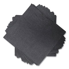 Morsoft Beverage Napkins, 2-Ply, 9 x 9.5, Black, 1,000/Carton