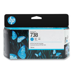 HP 738 (498N5A) Cyan Original DesignJet Ink Cartridge