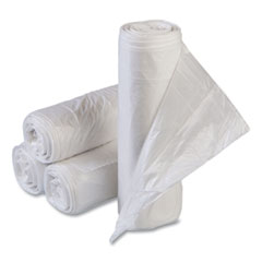 Draw-Tuff Institutional Draw-Tape Can Liners, 23 gal, 1 mil, 38" x 28.5", Natural, 150/Carton