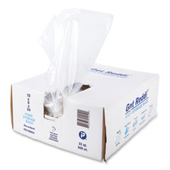 Food Bags, 22 qt, 1 mil, 10" x 24", Clear, 500/Carton