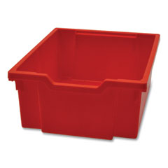 F2 Deep Trays for Gratnells Storage Frames and Trolleys, 1 Section, 3.57 gal, 12.28" x 16.81" x 6.25", Flame Red, 6/Pack