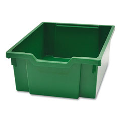 F2 Deep Trays for Gratnells Storage Frames and Trolleys, 1 Section, 3.57 gal, 12.28" x 16.81" x 6.25", Grass Green, 6/Pack